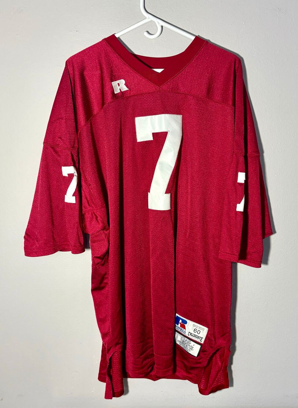John Elway #7 Stanford Cardinal Authentic Stitched Jersey Russell Mens Sz 60